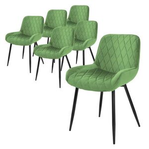 ML-DESIGN SADA 6 jídelních židlí Salbei Samet obraz