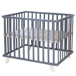 Roba OHRÁDKA 75x100 cm s dřevěnými nohami Greyish gesteppt obraz