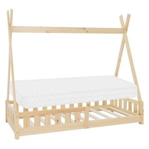 ML-DESIGN DĚTSKÁ POSTEL Tipi s matrací 80x160 cm přírodní obraz