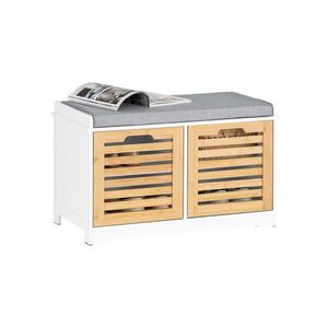 SoBuy BOTNÍK se dvěma dveřmi Dřevo 71x35x43cm Nordický obraz