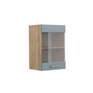 Vicco SKLENĚNÁ KUCHYŇSKÁ SKŘÍŇKA R-Line Modrošedá 40 cm obraz