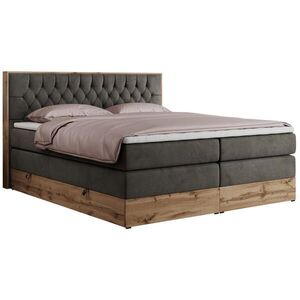MKS POSTEL BOXSPRING AMORE KING 160/200 - Šedá Samet - H3 obraz