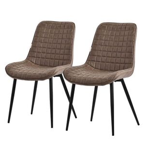 ML-DESIGN JÍDELNÍ ŽIDLE, sada 2 ks, hnědá, umělá kůže obraz
