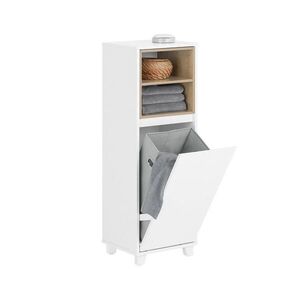 SoBuy VYSOKÁ KOUPELNOVÁ SKŘÍŇKA s jednodveřová Bílá 35x32x105cm Moderní obraz