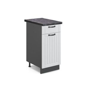 Vicco SPODNÍ SKŘÍŇKA KUCHYŇSKÉ LINKY Fame-Line Bílý venkovský dům 40 cm , PD Antracit obraz