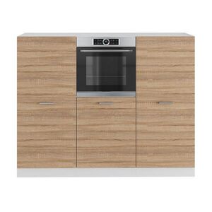 Vicco KUCHYŇSKÝ BLOK R-Line Sonoma/bílá 180 cm bez pracovní desky obraz