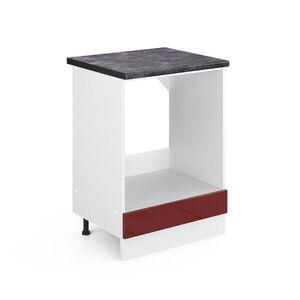 Vicco SKŘÍŇKA NA VESTAVĚNOU TROUBU R-Line Červená vysoký lesk 60 cm , PD Antracit obraz