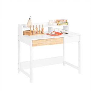 SoBuy POČÍTAČOVÝ STŮL se 2 zásuvkami Bílá 100x59x95cm Nordický obraz