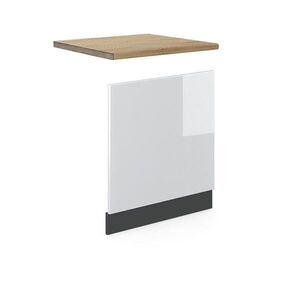 Vicco PŘEDNÍ PANEL R-Line Bílá vysoký lesk 60 cm , PD Dub obraz
