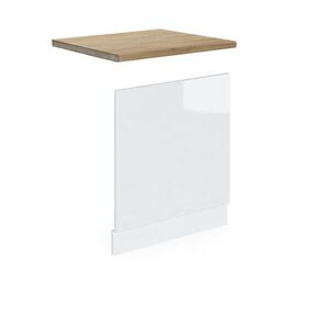 Vicco PŘEDNÍ PANEL R-Line Bílá vysoký lesk 60 cm , PD Dub obraz