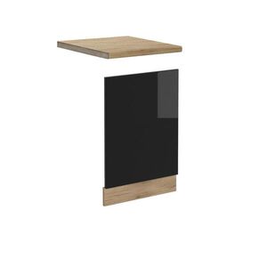 Vicco PŘEDNÍ PANEL R-Line Černý vysoký lesk 45 cm , PD Dub obraz