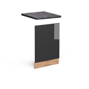 Vicco PŘEDNÍ PANEL R-Line Antracitový vysoký lesk 45 cm , PD Antracit obraz