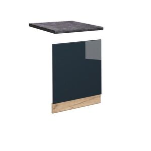 Vicco PŘEDNÍ PANEL Fame-Line Tmavě modrá s vysokým leskem 60 cm , PD Antracit obraz