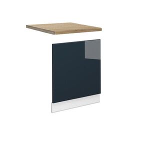 Vicco PŘEDNÍ PANEL Fame-Line Tmavě modrá s vysokým leskem 60 cm , PD Dub obraz