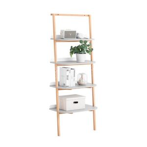 SoBuy KNIHOVNA se 4 policemi 65x39x170cm Nordický obraz