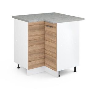 Vicco UNIVERZÁLNÍ ROHOVÁ SKŘÍŇ R-Line Sonoma 75.6 cm s dvířky, s pracovní deskou obraz