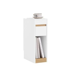 SoBuy NOČNÍ STOLEK s jedním zásuvkou Bílá 35x20x60cm Minimalistický obraz