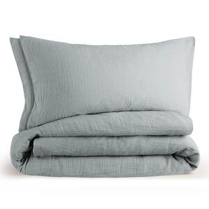 Blumtal POVLEČENÍ mušelín, 100% bavlna, 2x 135/200 cm & 2x 40/80 cm, modrá obraz