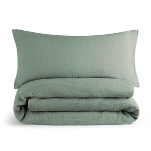 Blumtal POVLEČENÍ mušelín, 100% bavlna, 155/220 cm & 40/80 cm, zelená obraz