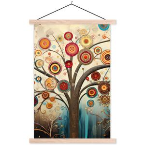 MuchoWow PLAKÁT S MAGNETICKOU LIŠTOU Strom - Strom života - Barva 40x60 cm obraz