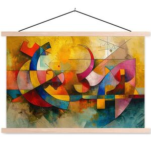 MuchoWow PLAKÁT S MAGNETICKOU LIŠTOU Umění - abstraktní - moderní 60x40 cm obraz