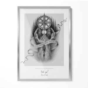 TULUP RÁM na obraz Stříbrný 70x100 cm obraz