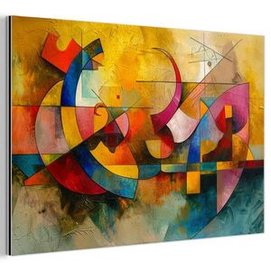 MuchoWow KOVOVÝ OBRAZ Umění - abstraktní - moderní 60x40 cm obraz