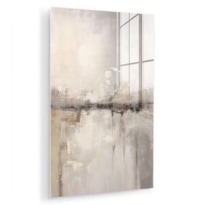 MuchoWow OBRAZ NA AKRYLOVÉM SKLE Moderní umění - Abstraktní - Béžová 60x90 cm obraz