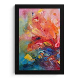 MuchoWow PLAKÁT V RÁMU Olejomalba - Umění - Abstraktní - Barevné 20x30 cm obraz