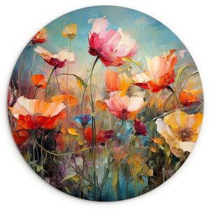 MuchoWow NÁSTĚNNÝ OBRAZ Květiny - Akvarel - Umění - Botanické - Příroda 60x60 cm obraz