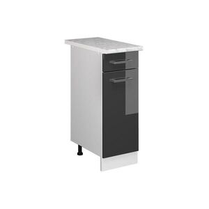 Vicco SPODNÍ SKŘÍŇKA KUCHYŇSKÉ LINKY R-Line Antracitový vysoký lesk 30 cm s pracovní deskou obraz