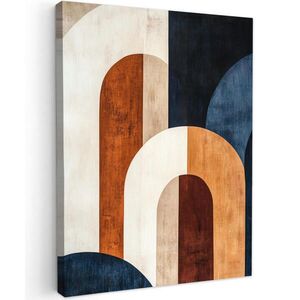 MuchoWow OBRAZ NA PLÁTNĚ Abstraktní - Tvary - Tmavě modrá 30x40 cm obraz