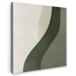 MuchoWow OBRAZ NA PLÁTNĚ Japonsko - Zelená - Abstraktní - Moderní 20x20 cm obraz