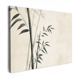 MuchoWow OBRAZ NA PLÁTNĚ Japandi - Bambus - béžová 40x30 cm obraz