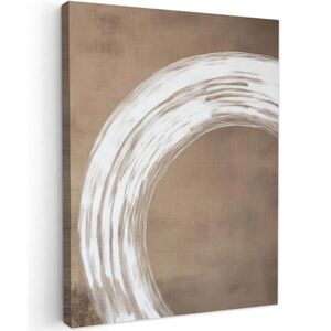 MuchoWow OBRAZ NA PLÁTNĚ Barva - hnědá - Japandi 60x80 cm obraz