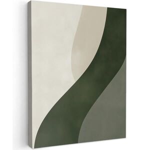MuchoWow OBRAZ NA PLÁTNĚ Japonsko - Zelená - Abstraktní - Moderní 60x80 cm obraz