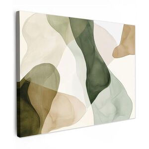 MuchoWow OBRAZ NA PLÁTNĚ Japandi - Abstraktní - Zelená 80x60 cm obraz
