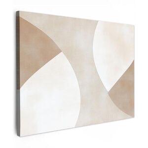 MuchoWow OBRAZ NA PLÁTNĚ Hnědá - Japonci - Abstrakt 80x60 cm obraz