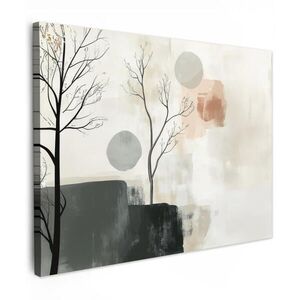 MuchoWow OBRAZ NA PLÁTNĚ Wabi sabi - Béžová - Rostlina 80x60 cm obraz