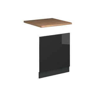 Vicco PŘEDNÍ PANEL Fame-Line Antracitový vysoký lesk 60 cm , PD Dub obraz