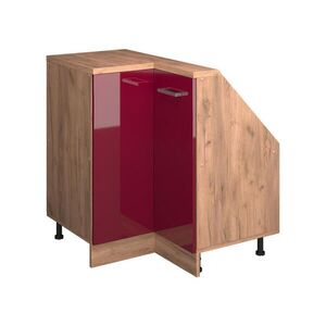 Vicco ŠIKMÁ SKŘÍŇ ROHOVÁ SKŘÍŇKA Rion Červená vysoký lesk 75.6 x 81.6 cm s 1 dveřmi obraz