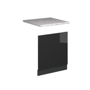 Vicco PŘEDNÍ PANEL Fame-Line Antracitový vysoký lesk 60 cm , PD Mramor obraz