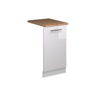 Vicco ČELNÍ PANEL MYČKY Fame-Line Bílá vysoký lesk 45 cm , PD Dub obraz