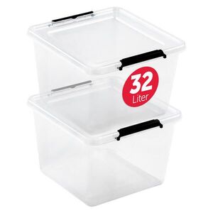BOXXivo ÚLOŽNÉ boxy s víkem 32 l v sadě po 2 ks obraz