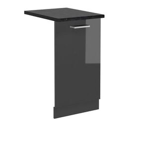 Vicco ČELNÍ PANEL MYČKY R-Line Antracitový vysoký lesk 45 cm , PD Antracit obraz