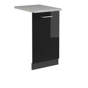 Vicco ČELNÍ PANEL MYČKY R-Line Černý vysoký lesk 45 cm s pracovní deskou obraz