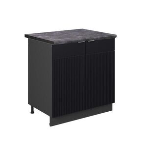 Vicco SKŘÍŇKA POD DŘEZ Fame-Line Černý pruhovaný 80 cm , PD Antracit obraz