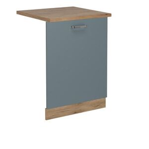 Vicco ČELNÍ PANEL MYČKY R-Line Modrošedá 60 cm , PD Dub obraz