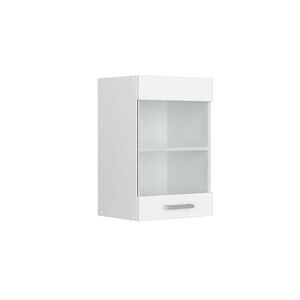 Vicco SKLENĚNÁ KUCHYŇSKÁ SKŘÍŇKA R-Line Bílá vysoký lesk 40 cm obraz