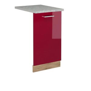 Vicco ČELNÍ PANEL MYČKY R-Line Červená vysoký lesk 45 cm s pracovní deskou obraz